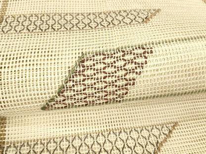平和屋着物＊夏物 八寸名古屋帯 抽象文様 正絹 逸品 DABA0246cm