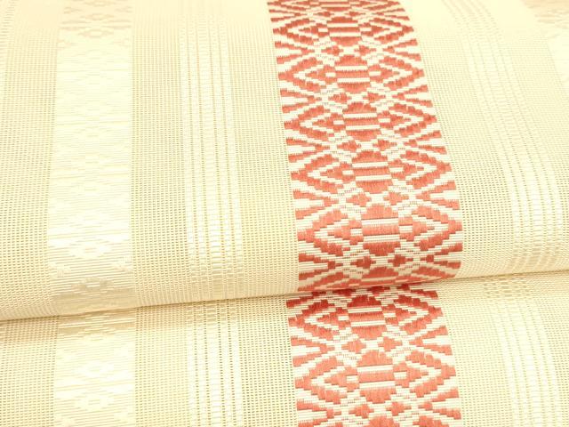 平和屋着物＊夏物 本場筑前博多織 八寸名古屋帯 紗献上 正絹 逸品 DABA0253cm