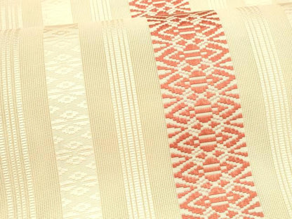 平和屋着物＊夏物 本場筑前博多織 八寸名古屋帯 紗献上 正絹 逸品 DABA0253cm