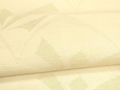平和屋着物＊夏物 八寸名古屋帯 抽象文様 蜂蜜色 正絹 逸品 DABA0254cm