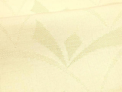 平和屋着物＊夏物 八寸名古屋帯 抽象文様 蜂蜜色 正絹 逸品 DABA0254cm