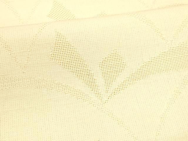 平和屋着物＊夏物 八寸名古屋帯 抽象文様 蜂蜜色 正絹 逸品 DABA0254cm