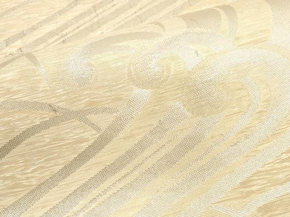 平和屋着物＊夏物 六通柄 本袋帯 流水文 銀糸 正絹 逸品 DABA0256cm