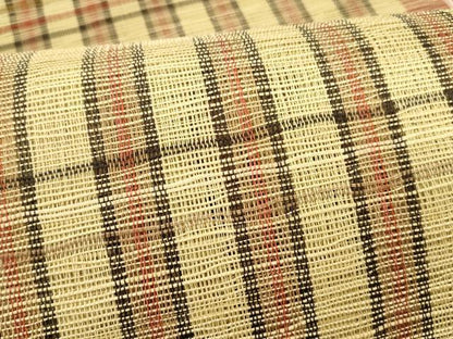平和屋着物＊夏物 八寸名古屋帯 間道 正絹 逸品 DABA0257cm