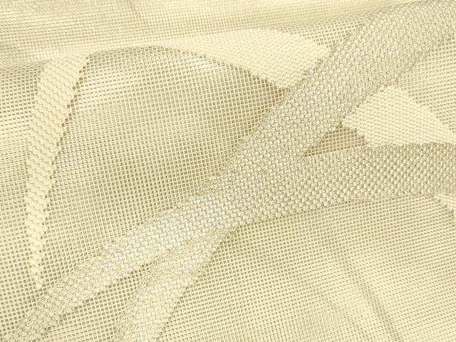 平和屋着物＊夏物 六通柄 本袋帯 草葉文 銀糸 正絹 逸品 DABA0263cm
