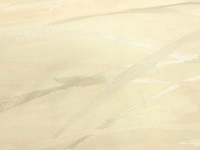平和屋着物＊夏物 六通柄袋帯 流水草葉文 銀糸 正絹 逸品 DABA0265cm