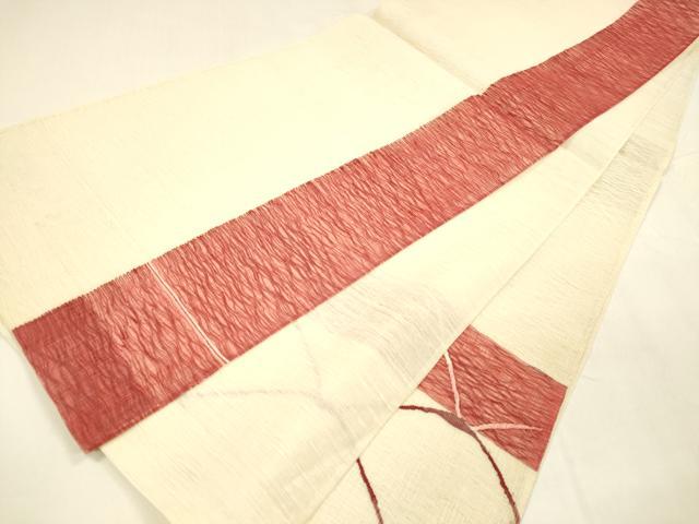 平和屋着物＊夏物 太鼓柄袋帯 抽象文様 正絹 逸品 DABA0266cm