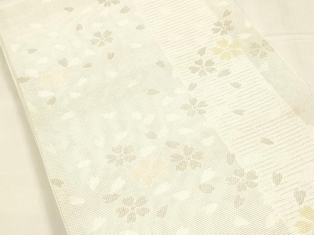 平和屋着物＊夏物 六通柄 京袋帯 舞桜文 銀糸 DABA0272cm
