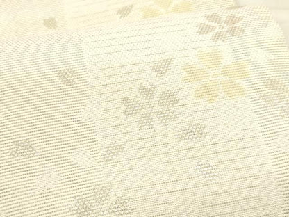 平和屋着物＊夏物 六通柄 京袋帯 舞桜文 銀糸 DABA0272cm
