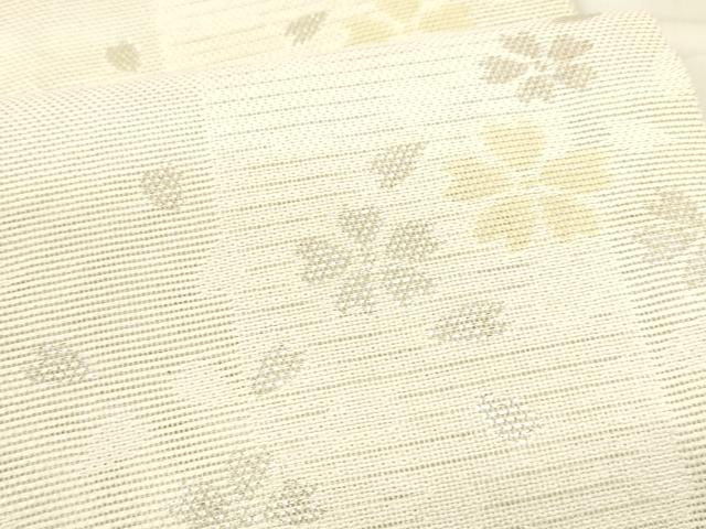 平和屋着物＊夏物 六通柄 京袋帯 舞桜文 銀糸 DABA0272cm