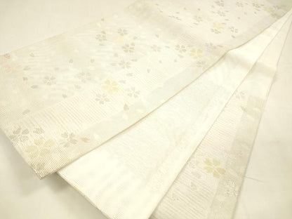 平和屋着物＊夏物 六通柄 京袋帯 舞桜文 銀糸 DABA0272cm