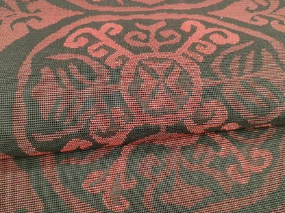 平和屋着物＊夏物 八寸名古屋帯 抽象文様 黒地 DABA0275cm