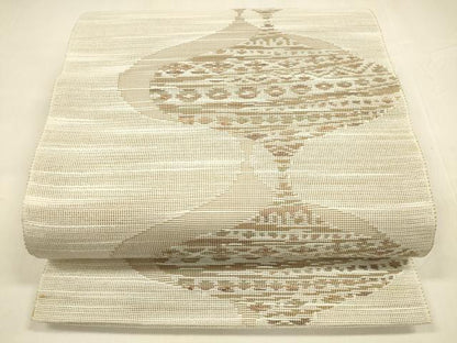 平和屋着物＊夏物 八寸名古屋帯 抽象文様 DABA0279cm