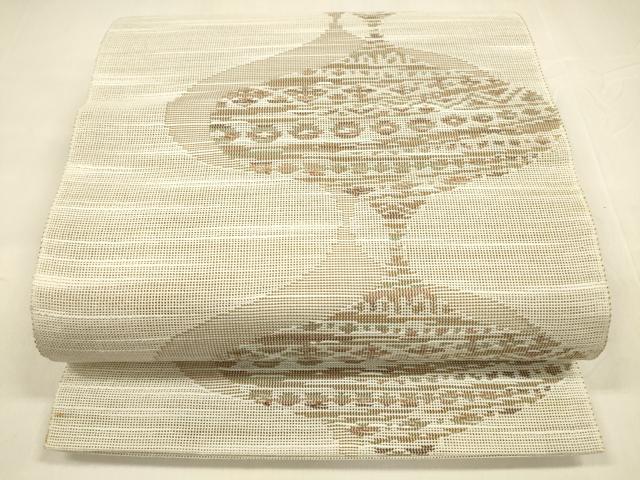 平和屋着物＊夏物 八寸名古屋帯 抽象文様 DABA0279cm