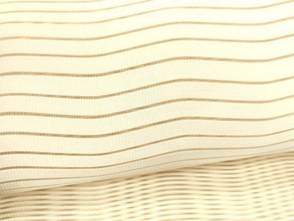 平和屋着物＊夏物 絽綴れ 八寸名古屋帯 よろけ縞 肌色 正絹 逸品 DABA0289cm