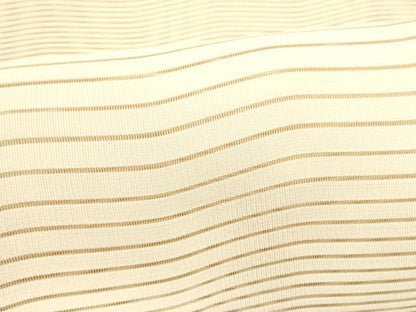 平和屋着物＊夏物 絽綴れ 八寸名古屋帯 よろけ縞 肌色 正絹 逸品 DABA0289cm