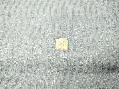 平和屋着物＊夏物 太鼓柄袋帯 生紬 草花文 銀彩 正絹 逸品 DABA0291cm