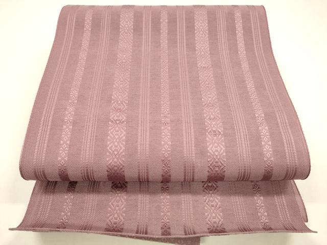 平和屋着物＊夏物 博多織 八寸名古屋帯 献上 京紫色 DABA0296cm
