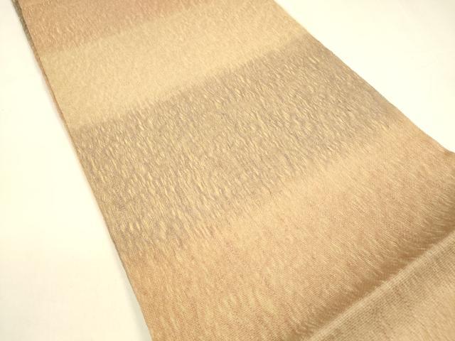 平和屋着物▽スリーシーズン 春夏秋 六通柄袋帯 櫛織 横段文 正絹 逸品 DABA0301cm