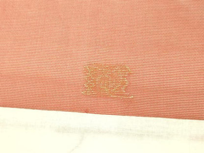 平和屋着物＊夏物 織物一筋名門 織悦 九寸開き名古屋帯 舞花文 金糸 正絹 逸品 DABA0302cm