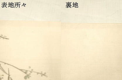 平和屋着物＊夏物 絹芭蕉 九寸名古屋帯 作家物 手描き 燕枝葉文 正絹 逸品 DABA0306cm