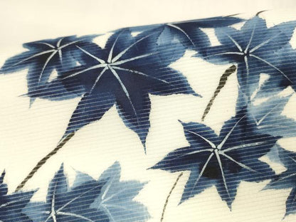 平和屋着物＊夏物　つけ帯　手描き　枝葉文　DABA0307cm