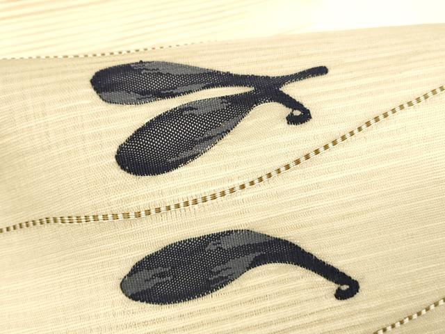平和屋着物＊夏物 絽綴れ つけ帯 成り物 正絹 逸品 DABA0308cm