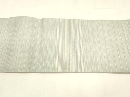 平和屋着物＊夏物 つけ帯 横段文 銀糸 正絹 逸品 DABA0310cm