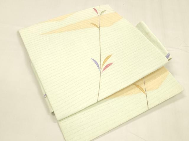 平和屋着物＊夏物　つけ帯　絽縮緬　枝葉文　DABA0313cm
