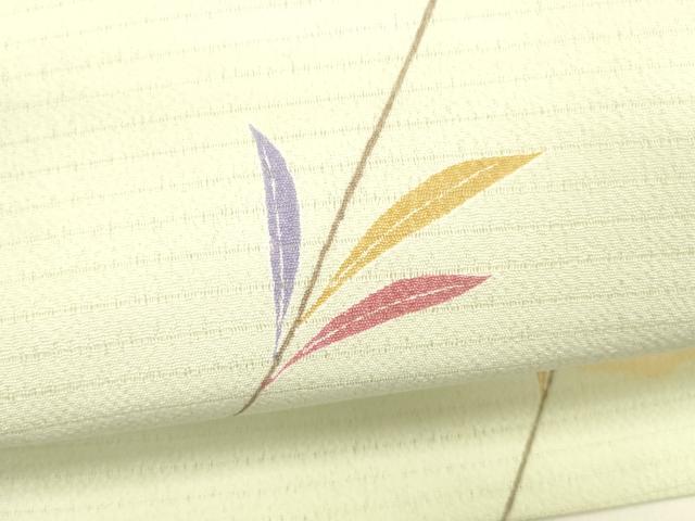 平和屋着物＊夏物　つけ帯　絽縮緬　枝葉文　DABA0313cm