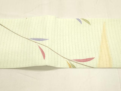 平和屋着物＊夏物　つけ帯　絽縮緬　枝葉文　DABA0313cm