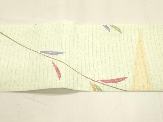 平和屋着物＊夏物　つけ帯　絽縮緬　枝葉文　DABA0313cm