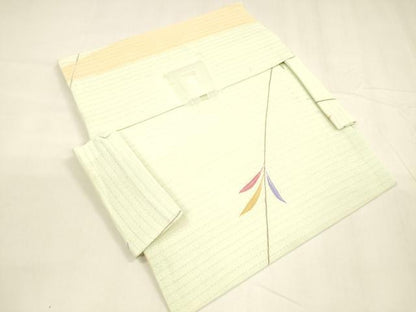平和屋着物＊夏物　つけ帯　絽縮緬　枝葉文　DABA0313cm