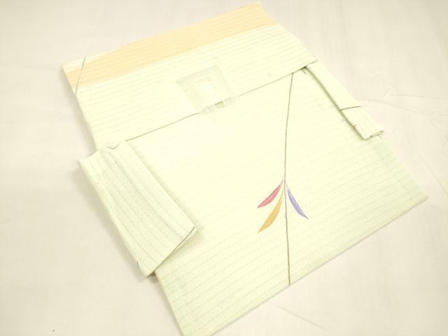 平和屋着物＊夏物　つけ帯　絽縮緬　枝葉文　DABA0313cm