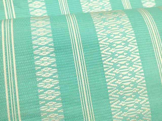 平和屋着物＊夏物 本場筑前博多織 九寸開き名古屋帯 紗献上 正絹 逸品 DABA0316cm
