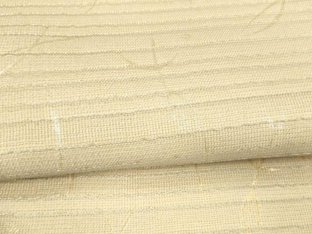 平和屋着物＊夏物 両面 六通柄袋帯 唐織 源氏香南天流水花文 文字文 金銀糸 正絹 逸品 DABA0322cm