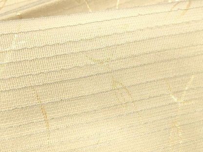 平和屋着物＊夏物 両面 六通柄袋帯 唐織 源氏香南天流水花文 文字文 金銀糸 正絹 逸品 DABA0322cm