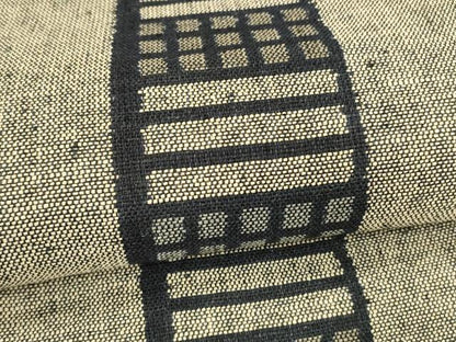 平和屋着物▽スリーシーズン 春夏秋 八寸名古屋帯 紬地 幾何学間道 正絹 逸品 DABA0341cm