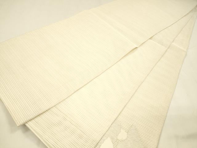 平和屋着物＊夏物 絽綴れ 太鼓柄袋帯 抽象流水文 金銀糸 正絹 逸品 DABA0342cm