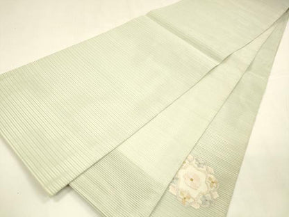 平和屋着物＊夏物 絽綴れ 太鼓柄袋帯 舞花文 金銀糸 正絹 逸品 DABA0344cm