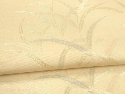 平和屋着物＊夏物 六通柄袋帯 草葉文 金糸 正絹 逸品 DABA0345cm