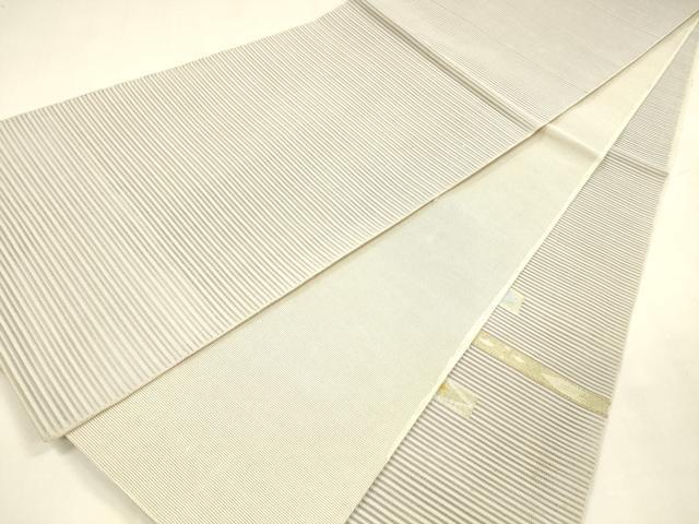 平和屋着物＊夏物 絽綴れ 太鼓柄袋帯 横段抽象文 正絹 逸品 DABA0360cm