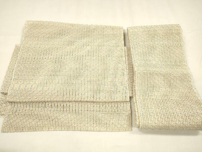 平和屋着物＊夏物 つけ帯 羅 抽象文様 正絹 逸品 DABA0365cm