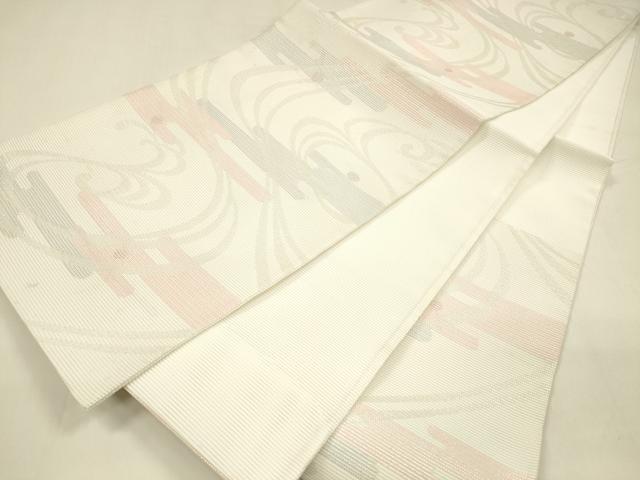 平和屋着物＊夏物 六通柄 京袋帯 流水文 銀糸 DABA0369cm