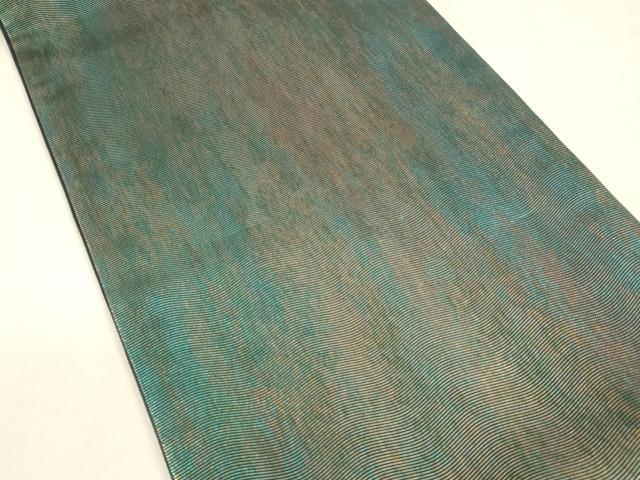 平和屋着物＊夏物 六通柄袋帯 霞文 銀糸 引箔 正絹 逸品 DABA0383cm