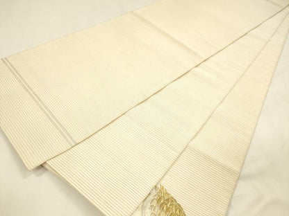 平和屋着物＊夏物 爪掻き本綴れ 石川綴れ 太鼓柄袋帯 総手刺繍 群鶉 金銀糸 共箱付き 正絹 逸品 DABA0454cm