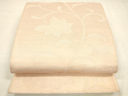 平和屋着物＊夏物 六通柄袋帯 草花文 金糸 DABA0459cm