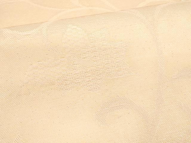 平和屋着物＊夏物 六通柄袋帯 草花文 金糸 DABA0459cm