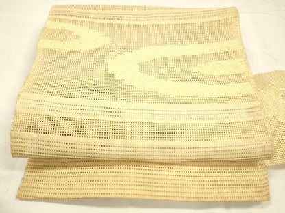 平和屋着物＊夏物 八寸名古屋帯 流水文 DABA0466cm