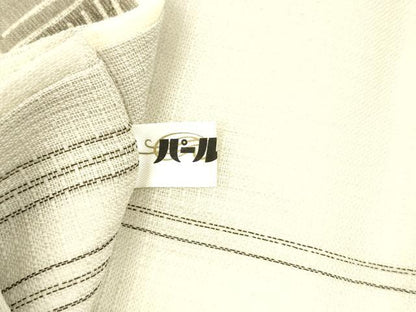 平和屋着物＊夏物　松煙染の第一人者　川島草苑　九寸名古屋帯　絹紅梅　壁画文様　正絹　逸品　DABA0473cm
